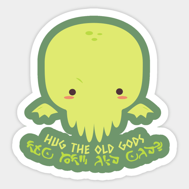 Cthulhu wants a hug Sticker by RodrigoTVkid